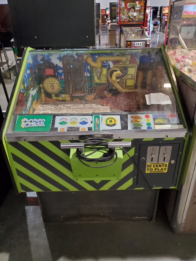 1977 Americoin Dozer At Pinball Hall Of Fame Pinball Museum, Info Pictures