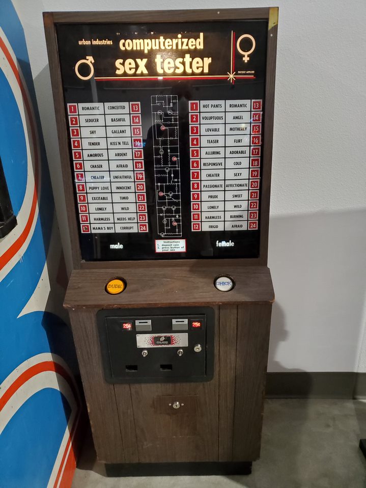 1979 Urban Sex Tester At Pinball Hall Of Fame Pinball Museum Infopictures 2701