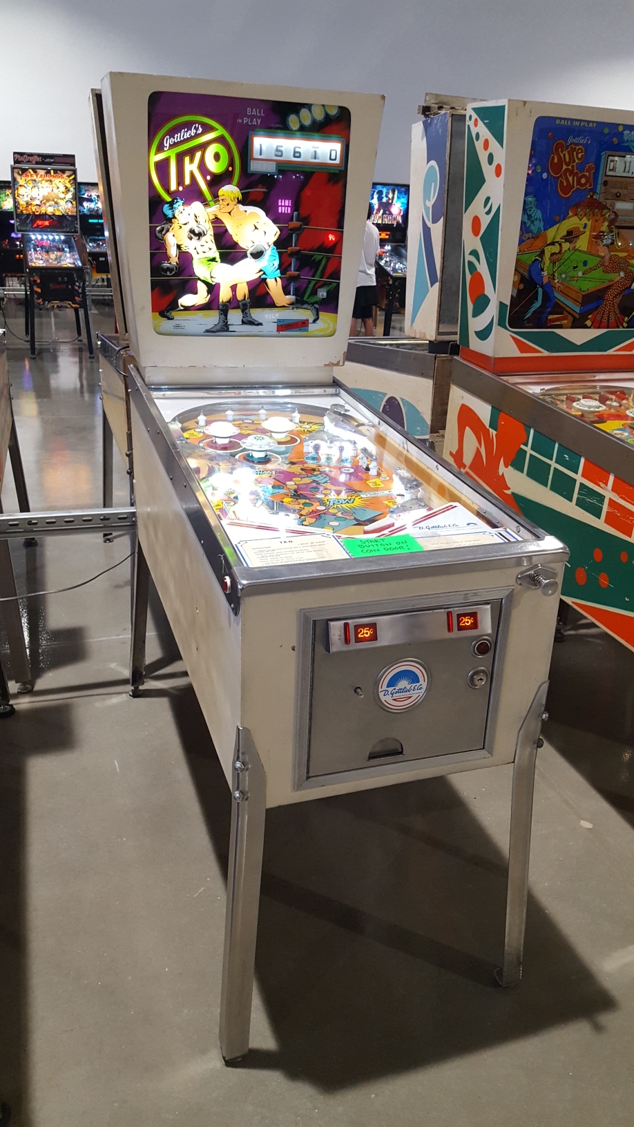 1979 Gottlieb T.K.O. at Pinball Hall of Fame Pinball Museum, info/pictures